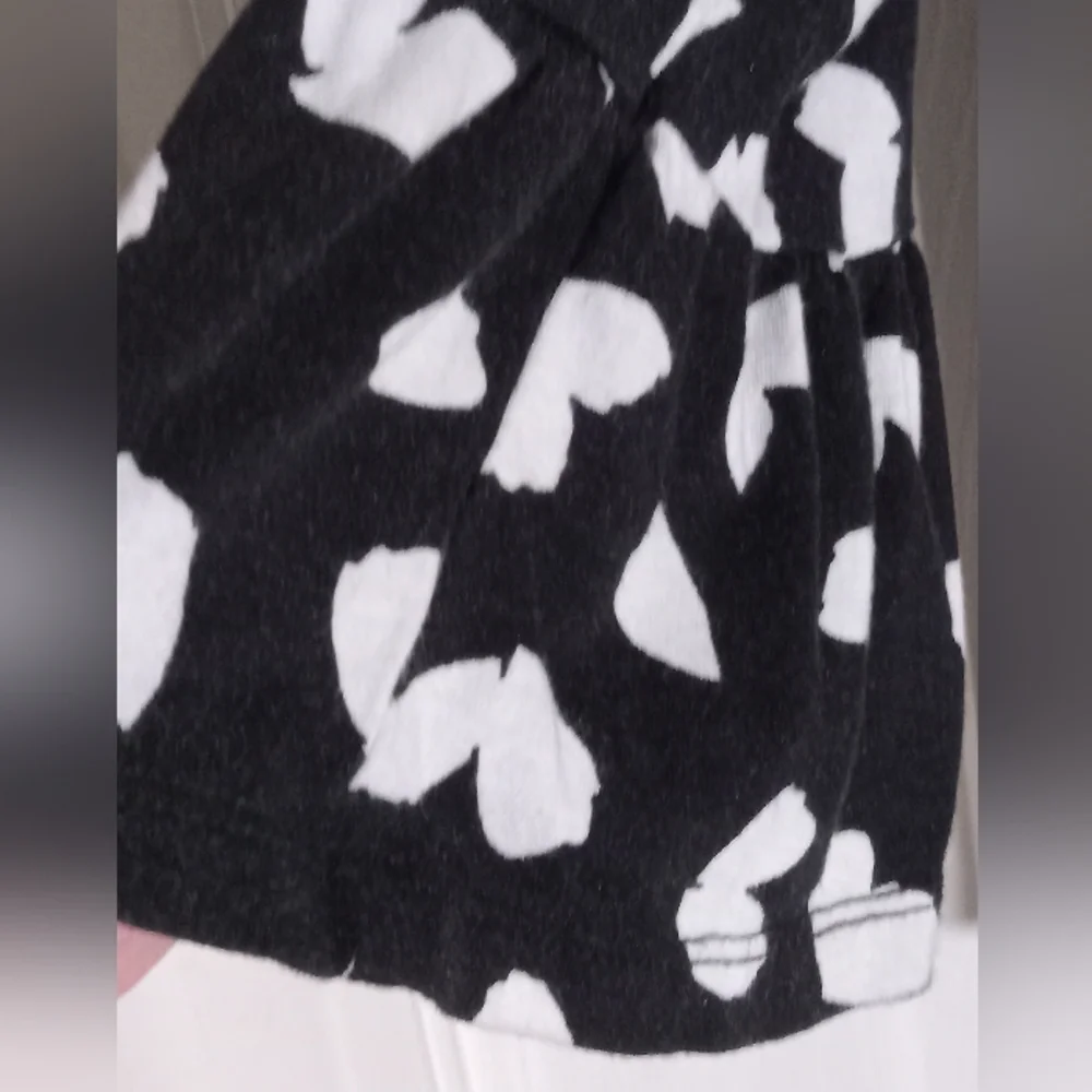 Heart Novelty Print MICHAEL Michael Kors knit top 3/4 Sleeve